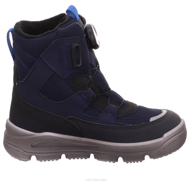 Superfit Preto Azul crianças mars - bota com sistema de boa fit JFFX697