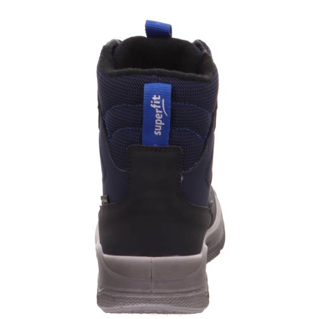 Superfit Preto Azul crianças mars - bota com sistema de boa fit JFFX697