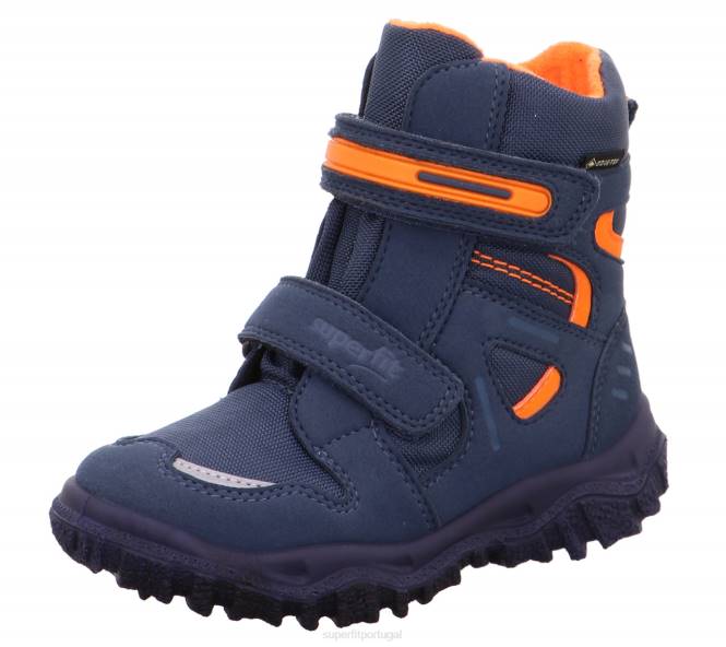 Superfit azul/laranja crianças husky - bota com fecho de velcro JFFX702