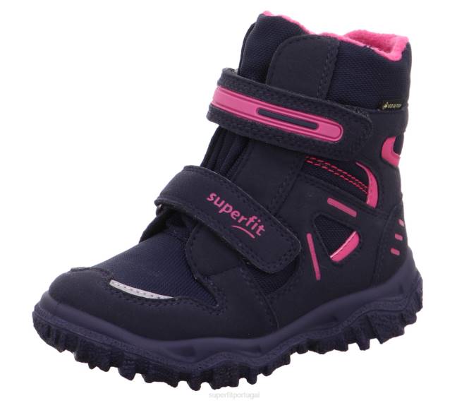 Superfit azul/rosa crianças husky - bota com fecho de velcro JFFX722