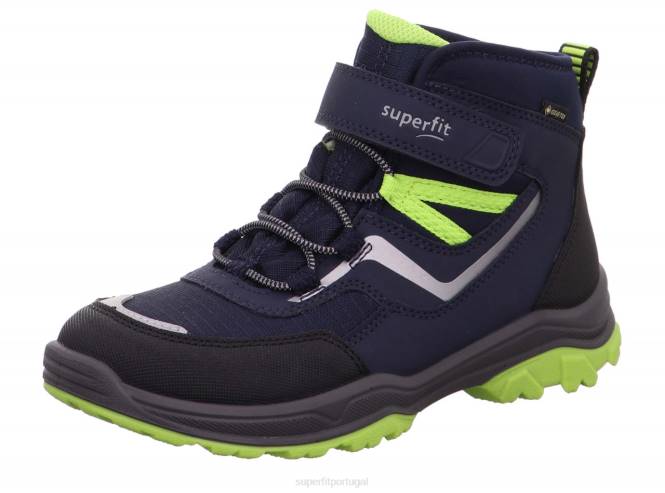 Superfit azul verde crianças jupiter - bota com fecho de velcro JFFX902