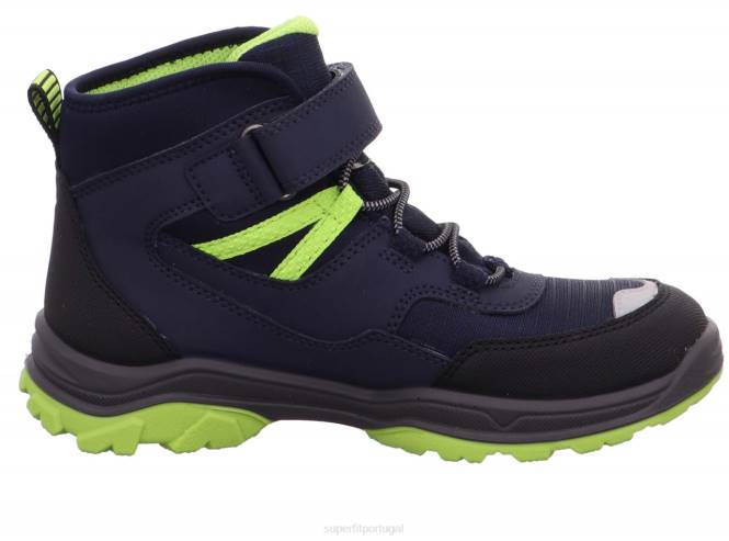 Superfit azul verde crianças jupiter - bota com fecho de velcro JFFX902