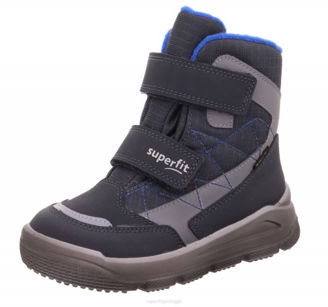 Superfit cinza azulado crianças marte - bota com fecho de velcro JFFX751