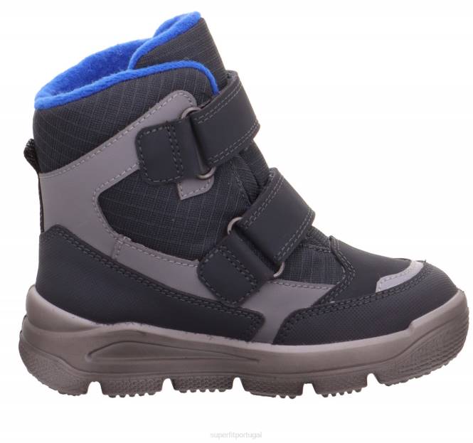 Superfit cinza azulado crianças marte - bota com fecho de velcro JFFX751