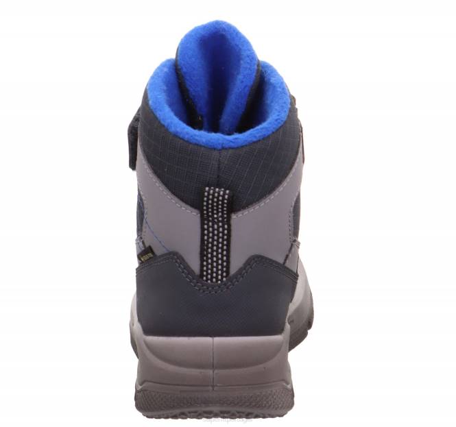 Superfit cinza azulado crianças marte - bota com fecho de velcro JFFX751