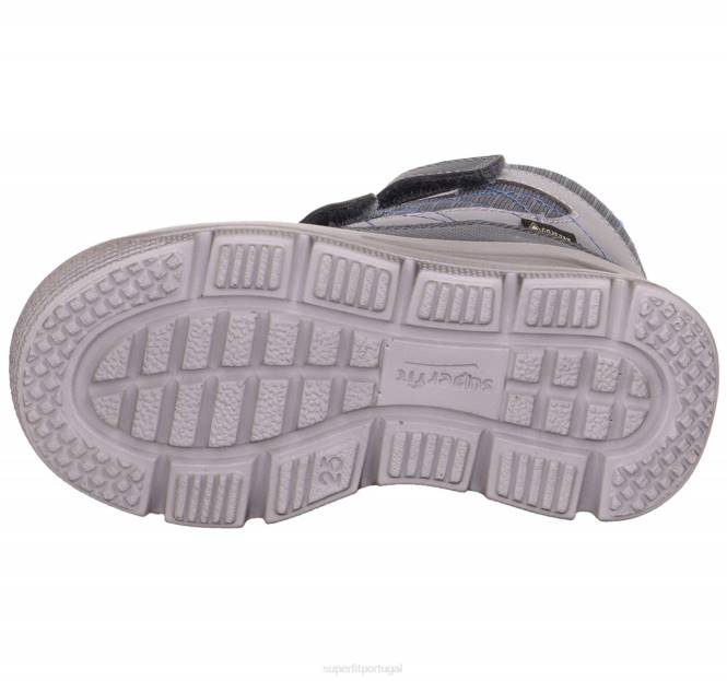 Superfit cinza azulado crianças marte - bota com fecho de velcro JFFX751