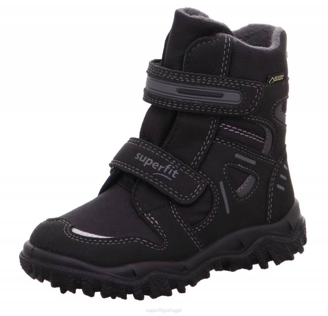 Superfit cinza escuro crianças husky - bota com fecho de velcro JFFX731