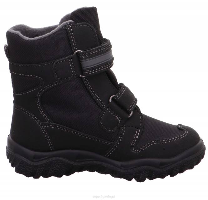Superfit cinza escuro crianças husky - bota com fecho de velcro JFFX731