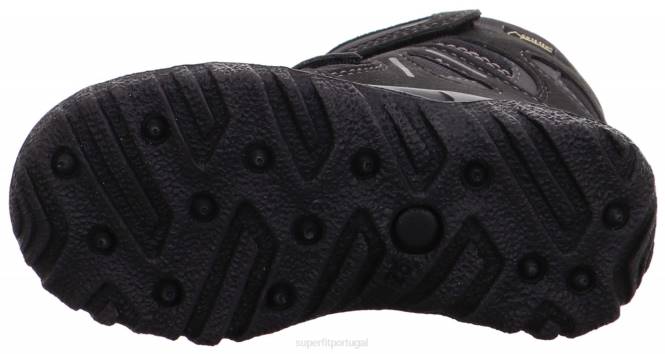 Superfit cinza escuro crianças husky - bota com fecho de velcro JFFX731