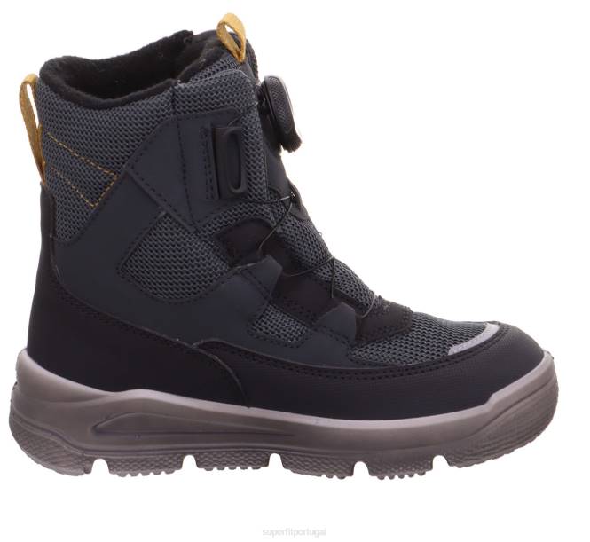 Superfit cinza escuro crianças mars - bota com sistema de boa fit JFFX747