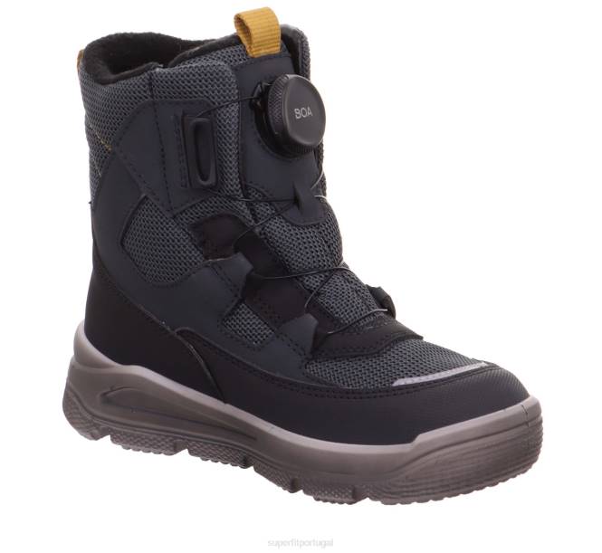 Superfit cinza escuro crianças mars - bota com sistema de boa fit JFFX747