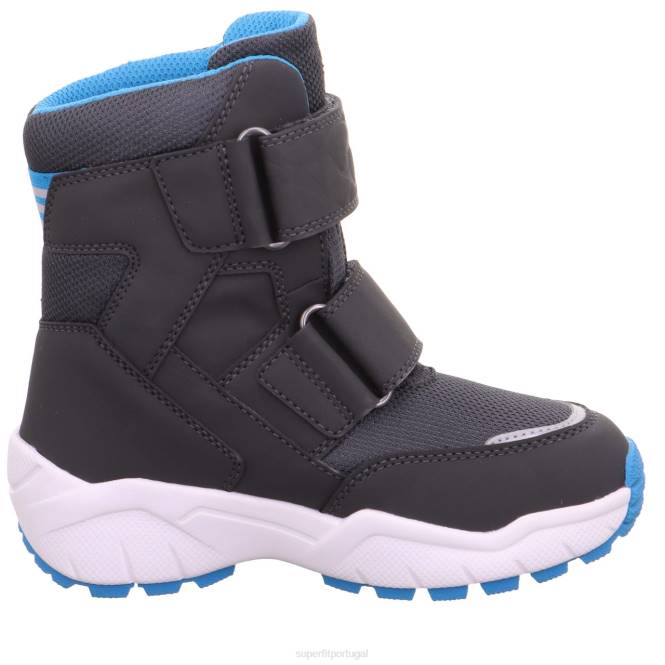 Superfit cinza/turquesa crianças culusuk 2.0 - bota com fecho de velcro JFFX716