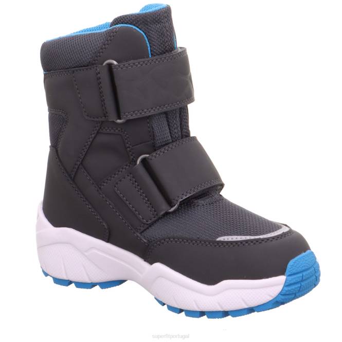 Superfit cinza/turquesa crianças culusuk 2.0 - bota com fecho de velcro JFFX716