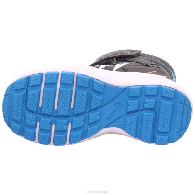 Superfit cinza/turquesa crianças culusuk 2.0 - bota com fecho de velcro JFFX716