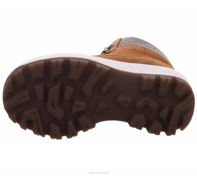 Superfit marrom/cinza crianças tedd - bota com zíper JFFX756