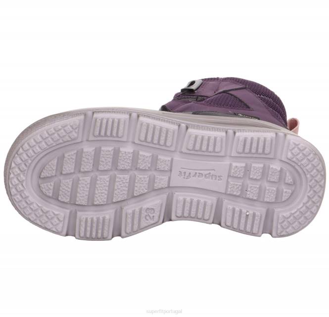 Superfit preto/roxo crianças mars - bota com sistema de boa fit JFFX746