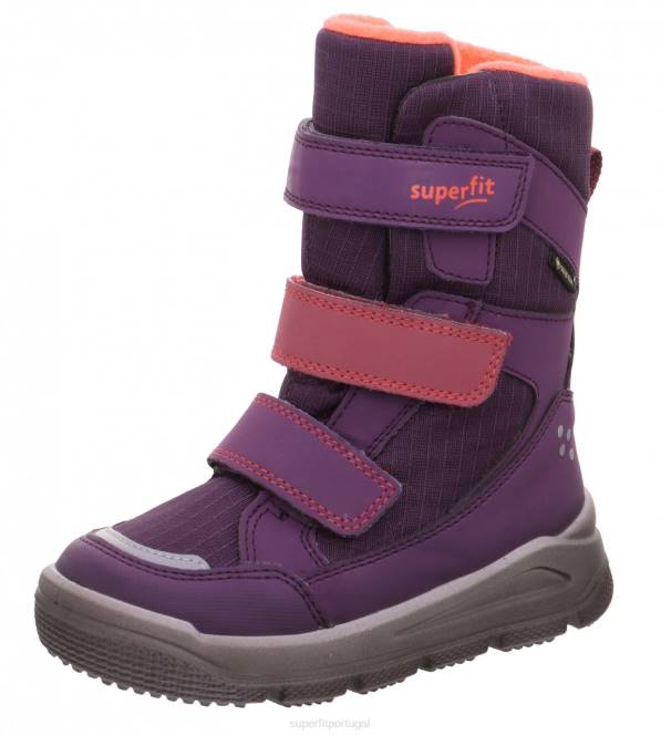 Superfit roxo Rosa crianças marte - bota com fecho de velcro JFFX736