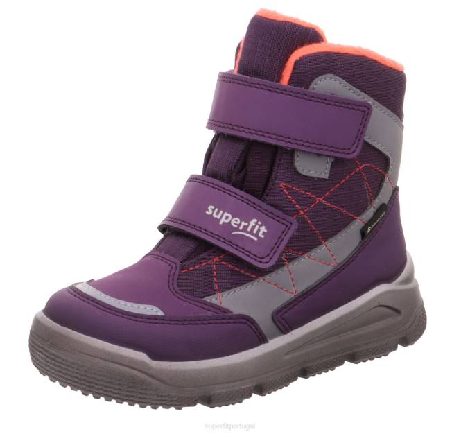 Superfit roxo/laranja crianças marte - bota com fecho de velcro JFFX693