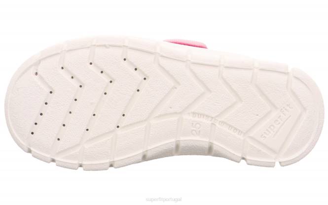 Superfit rosa/várias cores crianças bobby - chinelo com fecho de velcro JFFX563