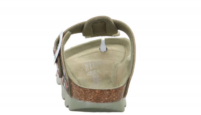 Superfit verde/multicolorido crianças geléias - chinelo com fivela JFFX583