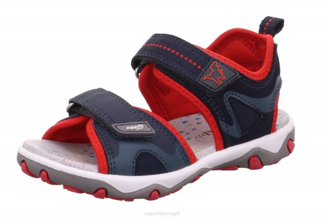 Superfit azul vermelho crianças mike 3.0 - sandália com fecho de velcro JFFX633