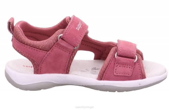 Superfit rosa crianças ensolarado - sandália com fecho de velcro JFFX677