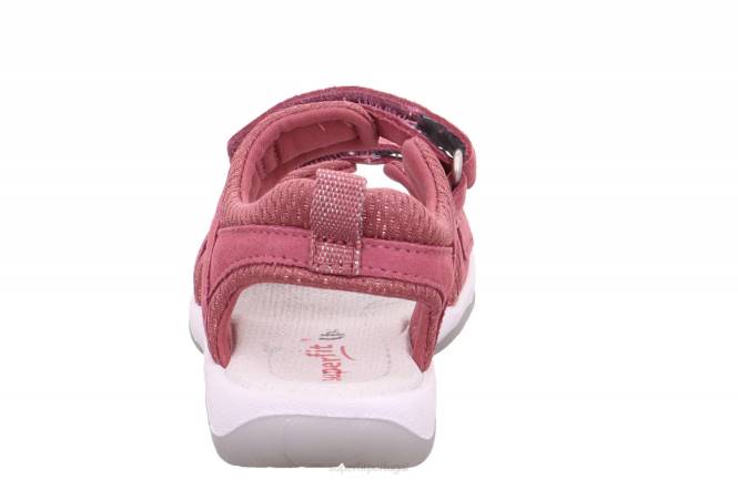 Superfit rosa crianças ensolarado - sandália com fecho de velcro JFFX677