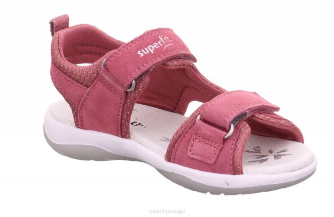 Superfit rosa crianças ensolarado - sandália com fecho de velcro JFFX677