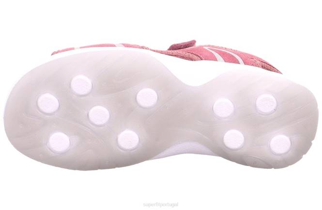Superfit rosa crianças ensolarado - sandália com fecho de velcro JFFX677