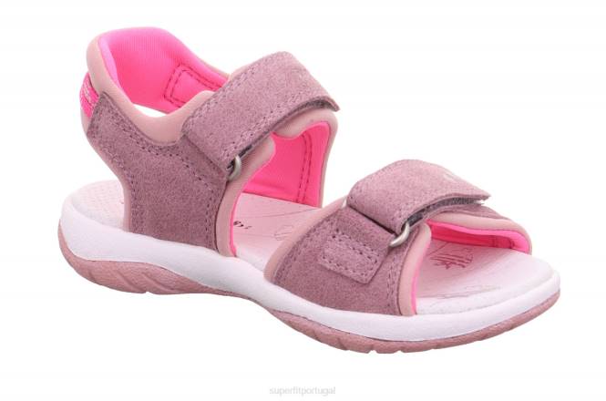 Superfit roxo Rosa crianças ensolarado - sandália com fecho de velcro JFFX610