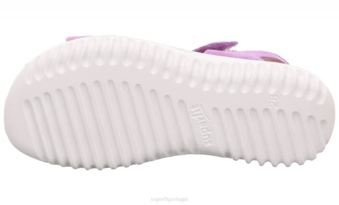 Superfit roxo crianças brilho - sandália com fecho de velcro JFFX632