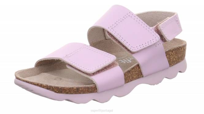 Superfit roxo crianças geléias - sandália com fecho de velcro JFFX568