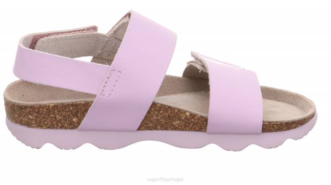 Superfit roxo crianças geléias - sandália com fecho de velcro JFFX568