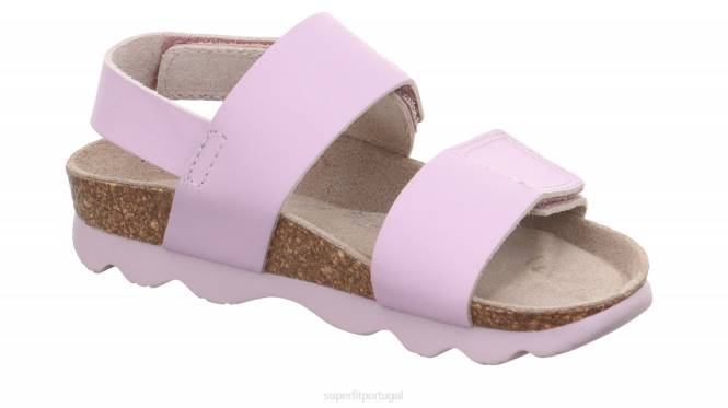 Superfit roxo crianças geléias - sandália com fecho de velcro JFFX568