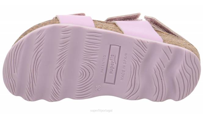 Superfit roxo crianças geléias - sandália com fecho de velcro JFFX568