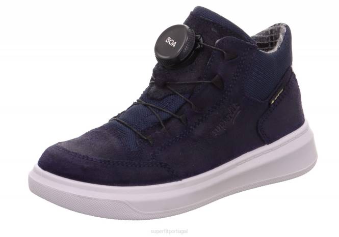 Superfit azul crianças cosmo - tênis cano alto com sistema boa fit JFFX865