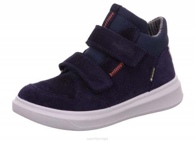 Superfit azul crianças cosmo - tênis cano alto com velcro JFFX841