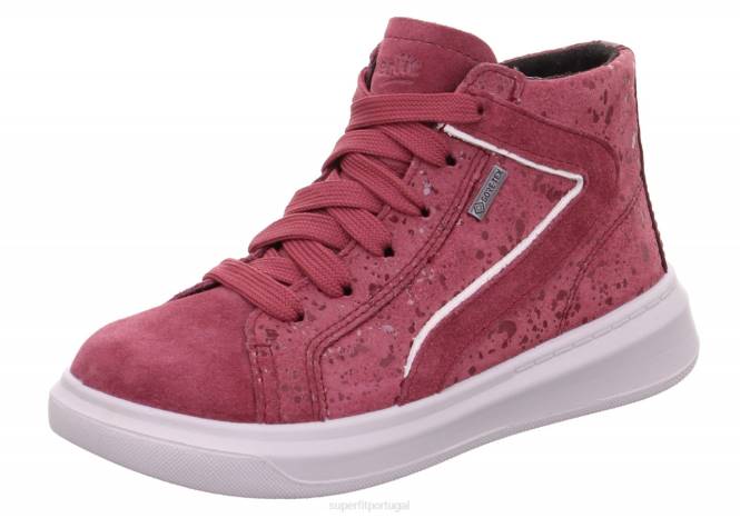 Superfit rosa crianças cosmo - tênis cano alto com zíper JFFX837
