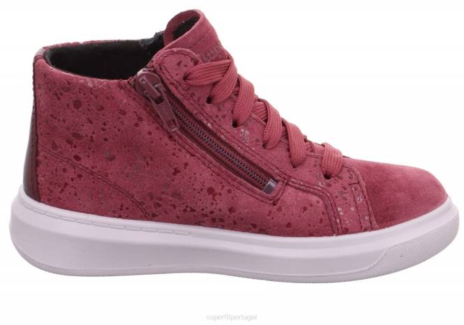 Superfit rosa crianças cosmo - tênis cano alto com zíper JFFX837