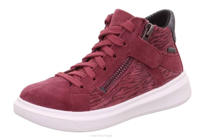 Superfit rosa crianças cosmo - tênis cano alto com zíper JFFX862