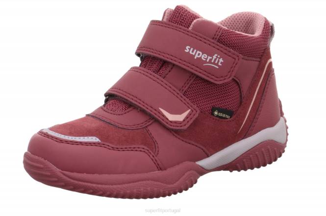 Superfit rosa crianças storm - tênis cano alto com velcro JFFX866