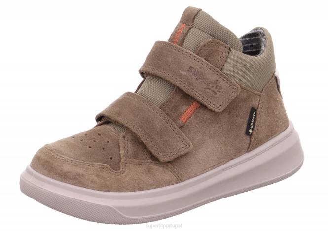 Superfit verde crianças cosmo - tênis cano alto com velcro JFFX846