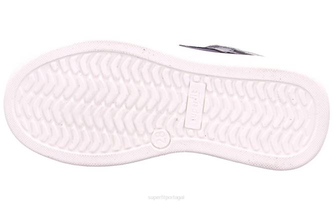 Superfit azul/cinza claro crianças cosmo - tênis baixo com cadarço JFFX784