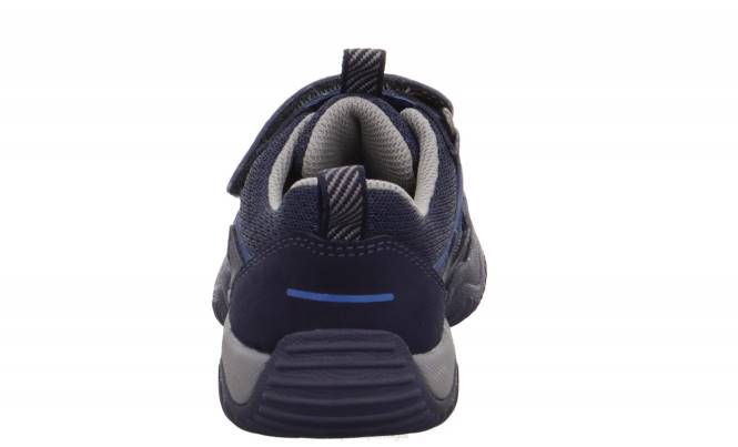 Superfit azul/cinza claro crianças storm - tênis cano baixo com velcro JFFX823
