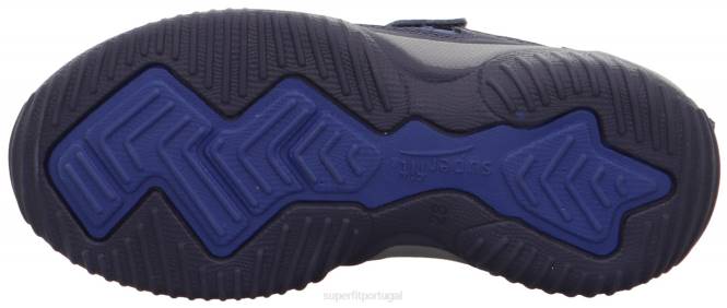 Superfit azul/cinza claro crianças storm - tênis cano baixo com velcro JFFX823