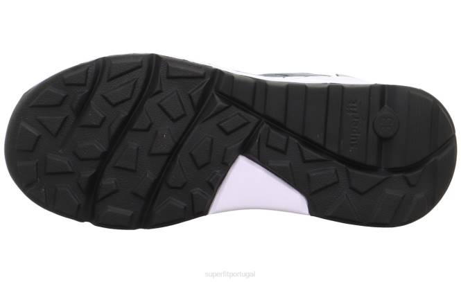 Superfit azul/laranja crianças passeio livre - tênis baixo com fecho de liberação rápida JFFX895