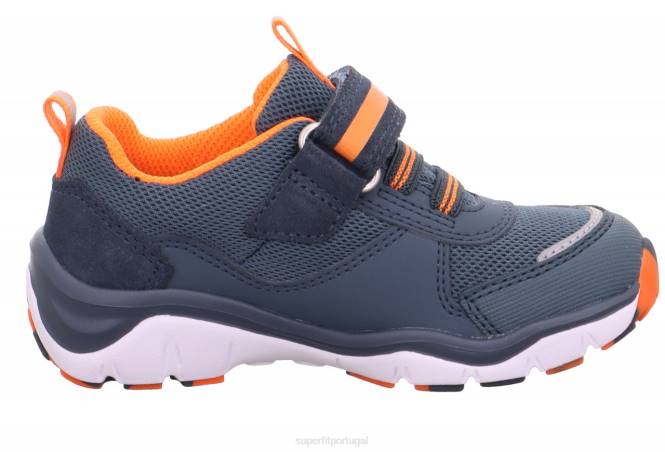 Superfit azul/laranja crianças sport5 - tênis baixo com fecho de velcro JFFX771