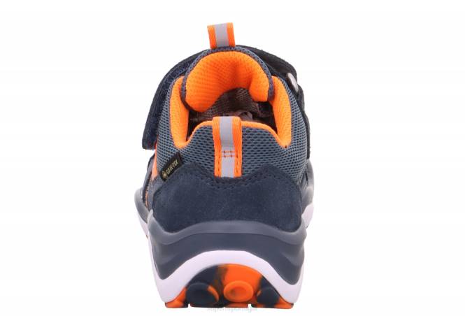 Superfit azul/laranja crianças sport5 - tênis baixo com fecho de velcro JFFX771