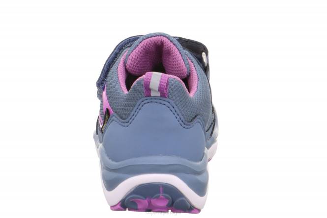 Superfit azul/rosa crianças sport5 - tênis baixo com fecho de velcro JFFX830