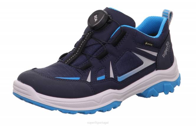 Superfit azul/turquesa crianças jupiter - tênis cano baixo com sistema boa fit JFFX891